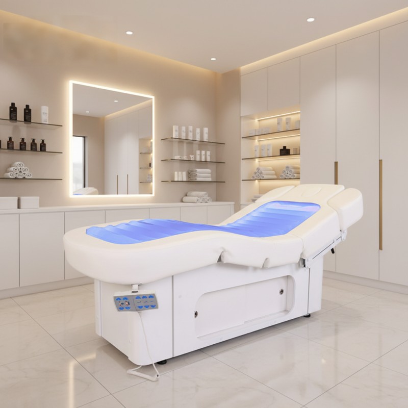 4 Motor Luxury Electric Massage Table Bed with Storage Drawer for Salo... - Medical Treatment Bed | Nova Spa Equipment