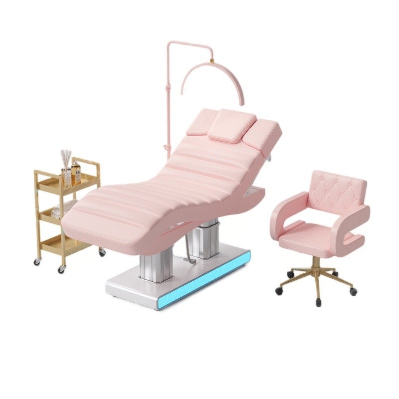 Luxury Beauty Salon Furniture Facial Spa Bed Adjustable Reclining Eyeb... - Lash & Nail Bed | Nova Spa Equipment