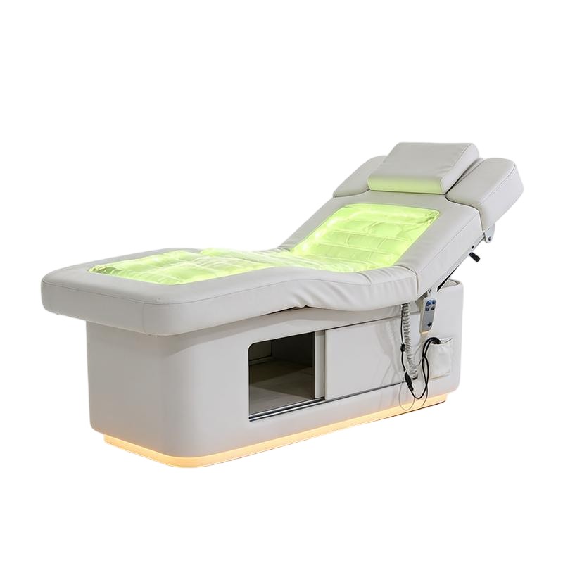 Multifunction Salon Furniture White Water Massage Table Luxury 2 Motor... - Medical Treatment Bed | Nova Spa Equipment