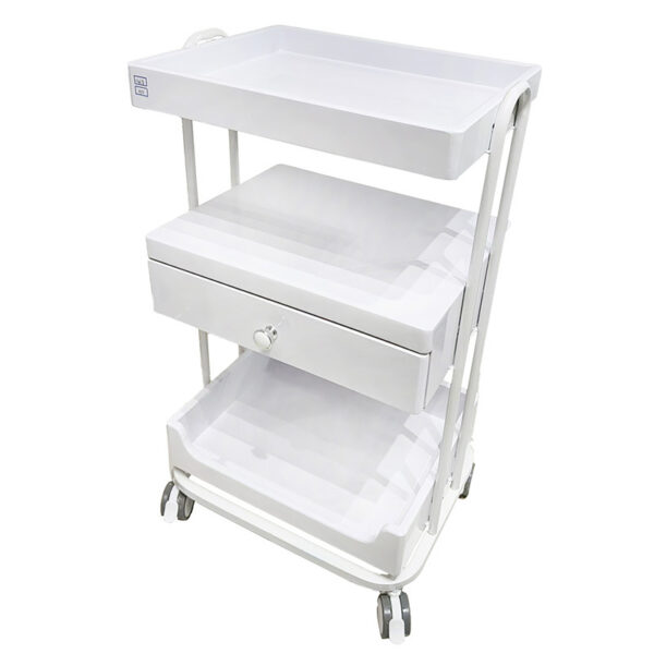 Metal Salon Trolley - Makeup Salon Equipment Gold Pink Silver by Nova