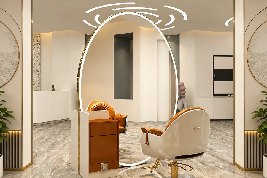 salon lighting placement guide mirror lights and overhead lighting layout
