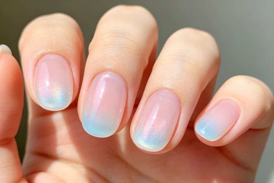 chrome velvet nails spring trend
3D jelly nail designs spring
cat eye nails pastel spring