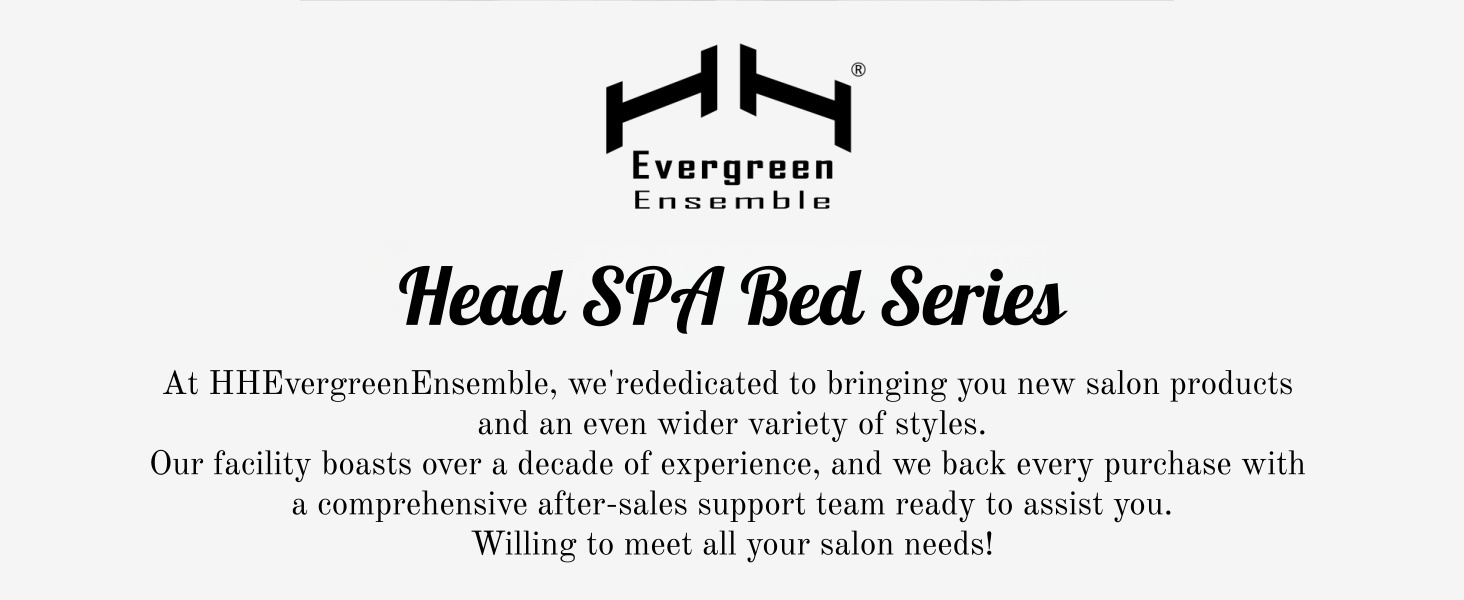 Ensemble Head SPA Bed - Shampoo Bed with Modern Classic Style, Professional Head SPA Equipment & Massage Table Includes Fully Automatic Massage, Water Circulation