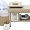 Head spa bed with U-shape water massage shampoo backwash unit