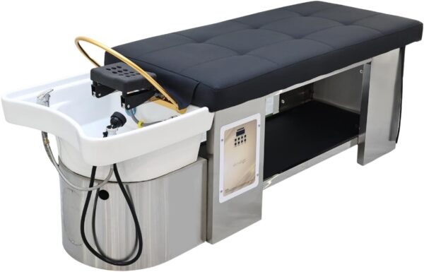 1-151 Head spa bed with U-shape water massage shampoo backwash unit