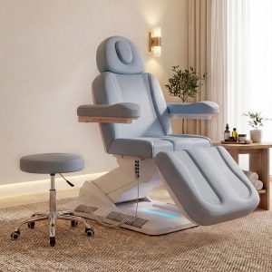 Fully Electric Massage Table, 3 Motor Adjustable Electric Esthetician ... - Tattoo Bed | Nova Spa Equipment