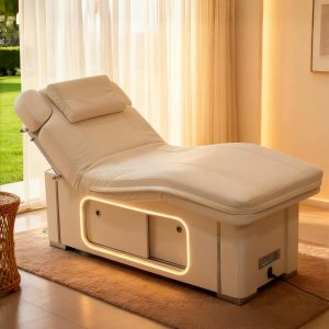 Massage Table - Electric Massage Table with White Modern Ambient Light... - Massage Bed | Nova Spa Equipment