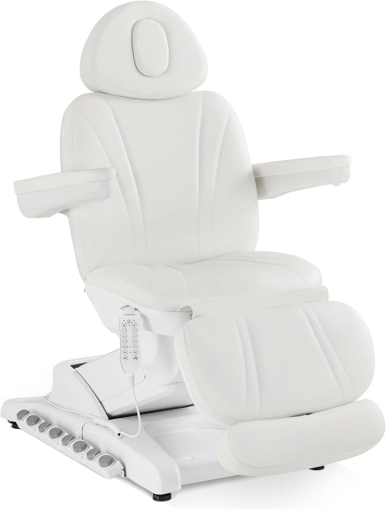 BarberPub Full Electrical 4 Motor Facial Beauty Bed with Hand Foot Con... - Massage Bed | Nova Spa Equipment
