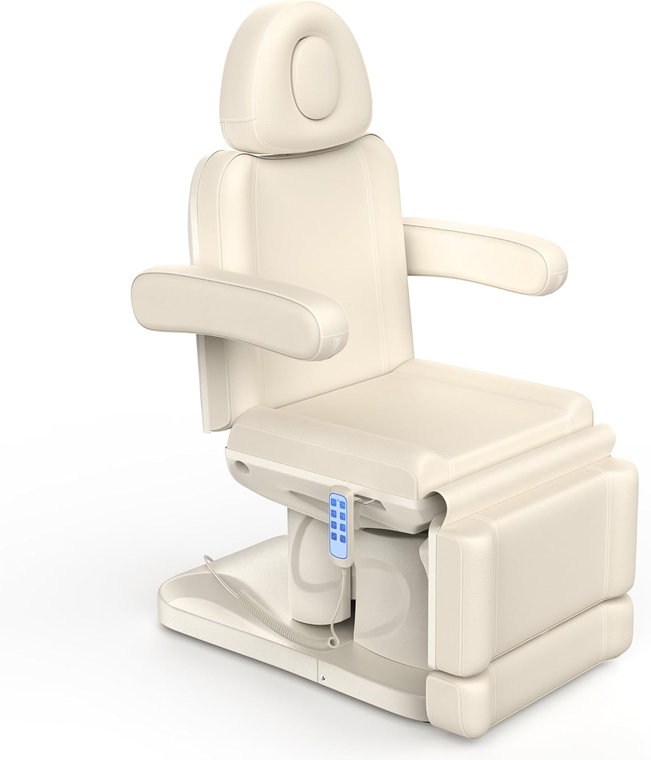 1-213 Beige Gray 4 Motor Electric Medical Treatment Exam Chair, Aluminum Hyd... - Tattoo Bed | Nova Spa Equipment
