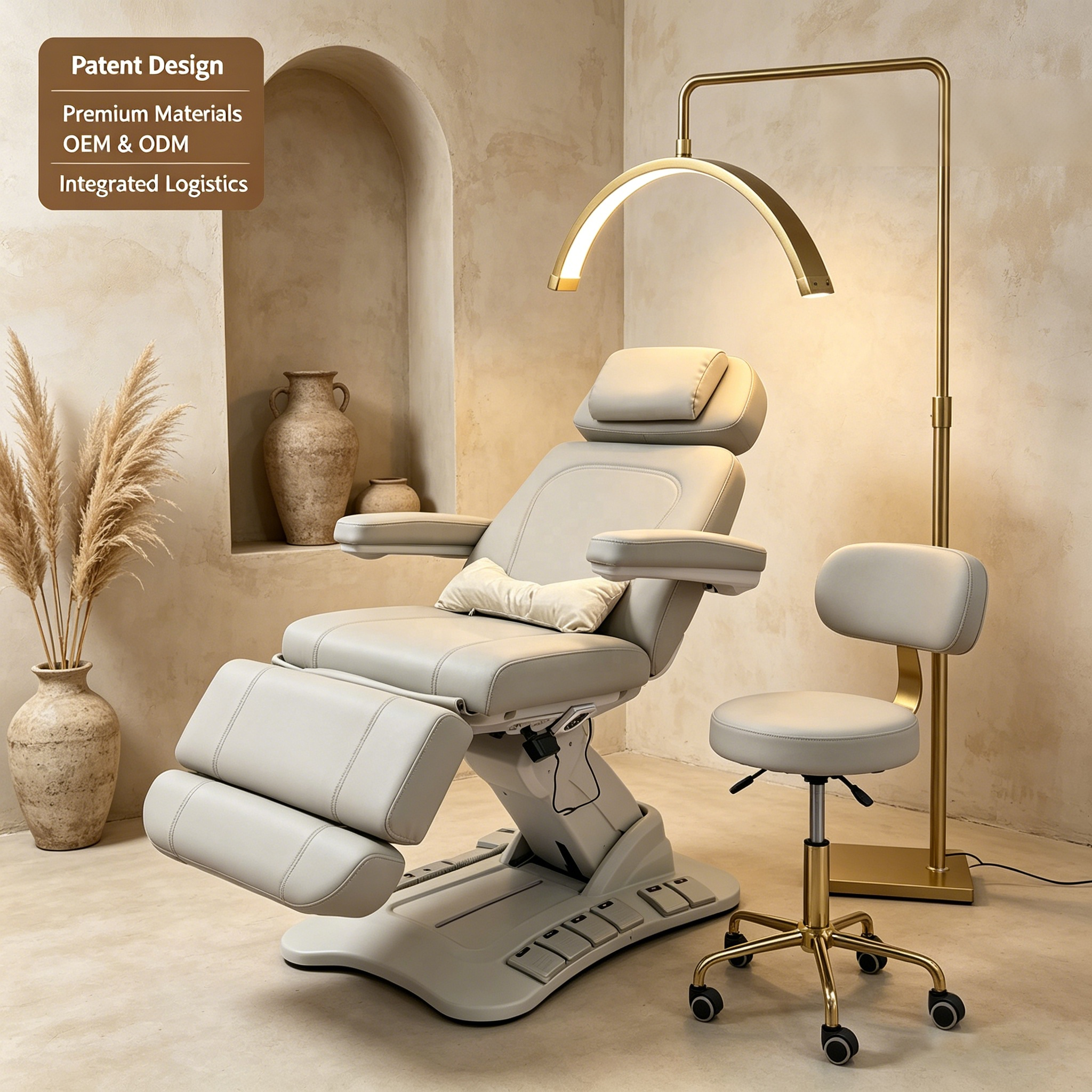 Facial Bed Electric Adjustable Massage Table 4 Motors Luxury Salon Spa... - Medical Treatment Bed | Nova Spa Equipment