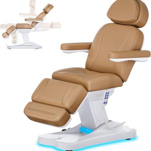 Full Electrical Aesthetic Chair with Lights for Clients, 3-Motors 200W... - Tattoo Bed | Nova Spa Equipment