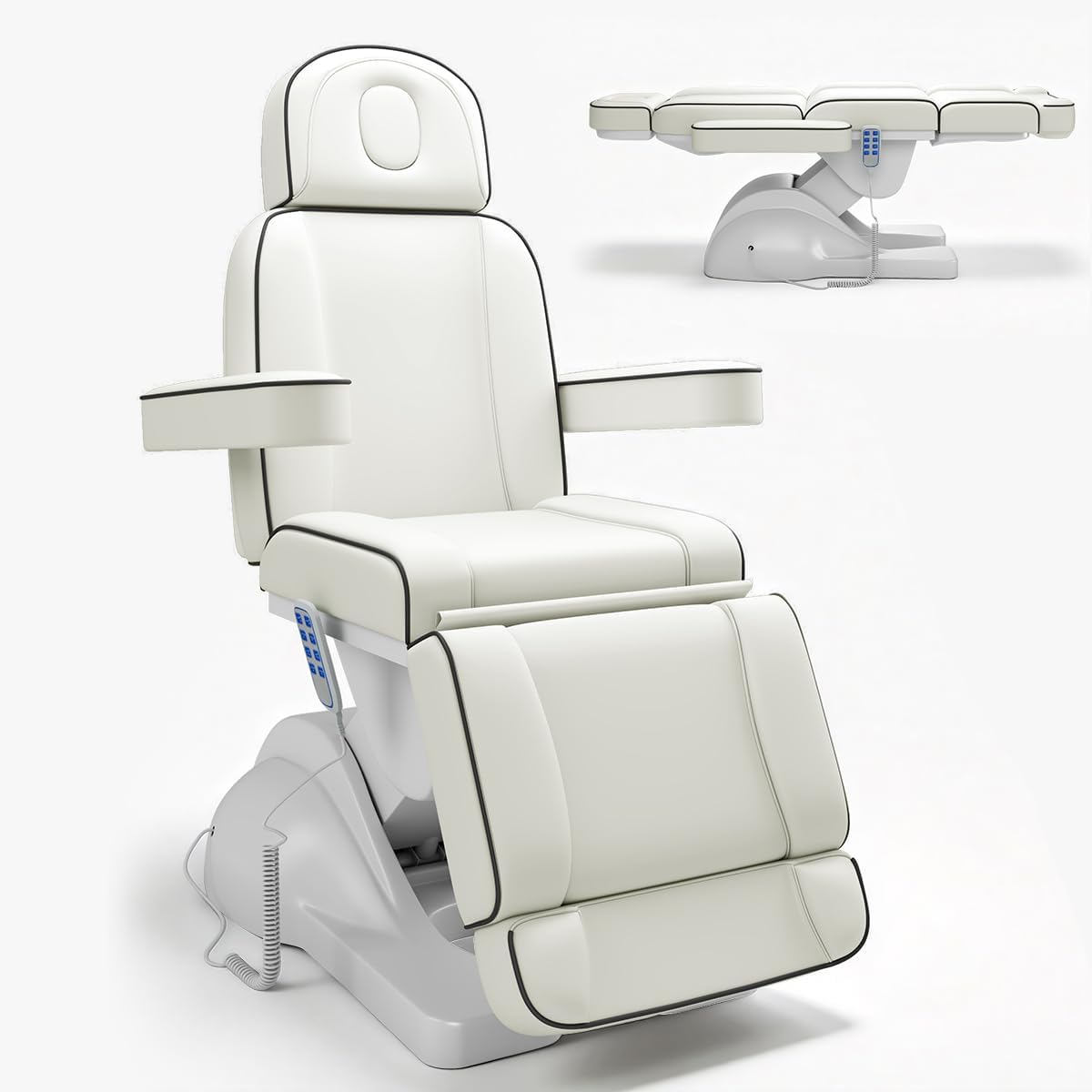 1-237 Lexdiwer Whole Piece Fully Electric Facial Massage Bed with 3 Motors f... - Tattoo Bed | Nova Spa Equipment