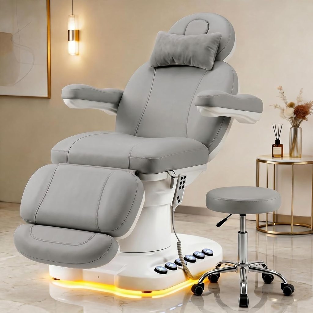 Fully Electric Massage Table with 3 Motors, Professional Esthetician B... - Medical Treatment Bed | Nova Spa Equipment