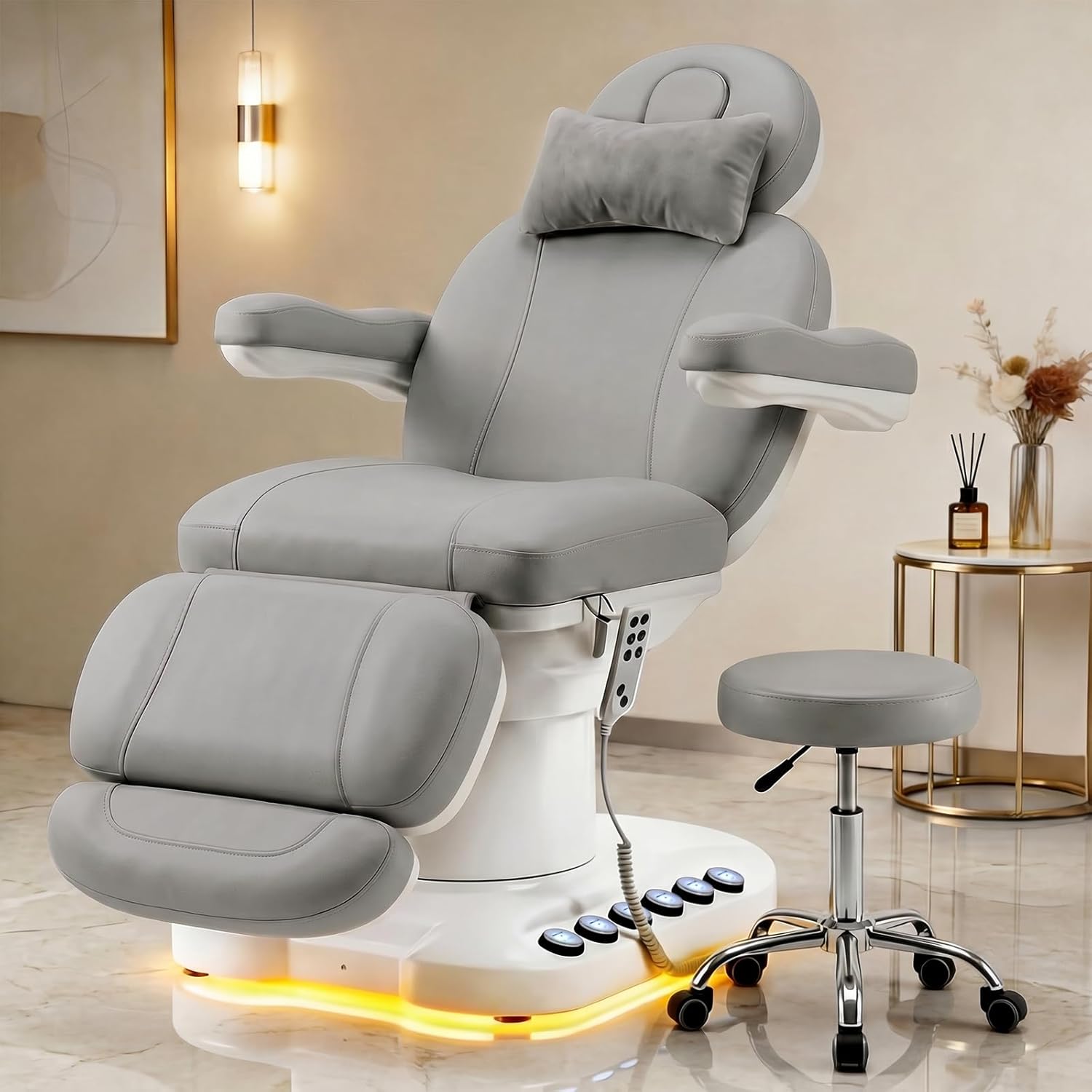 1-252 Fully Electric Massage Table with 3 Motors, Professional Esthetician B... - Medical Treatment Bed | Nova Spa Equipment