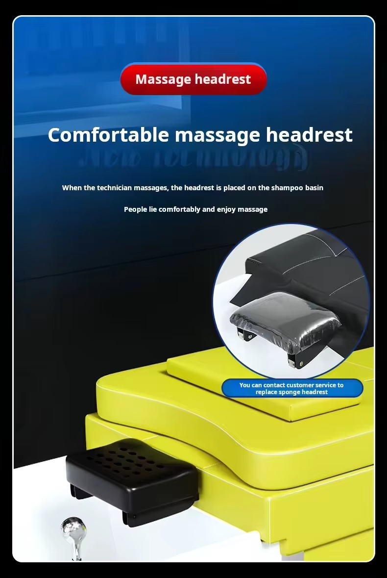 Professional Barber Shop Hair Spa Salon Therapy Shampoo Bed Washing Hair Thai Massage Beauty Shampoo Bed