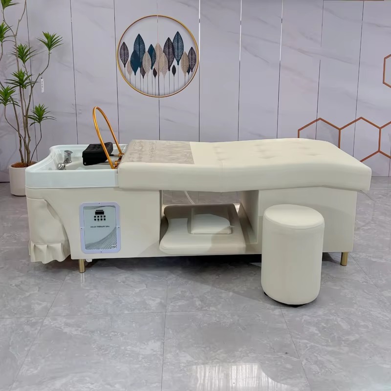 Wholesale Japanese Modern Custom Hair Salon Washing Head Therapy Wash Basin Shampoo Bed Head Spa Hair Wash Station