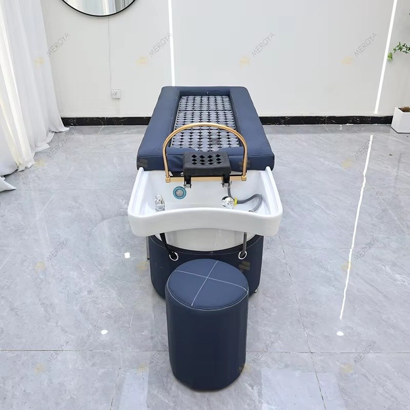 Modern Beauty Salon Furniture Multifunction Moxibustion Massage Hair Washing Chair Thai Head Spa Physical Therapy Shampoo Bed