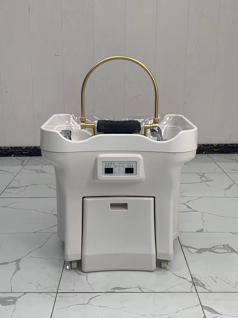 Modern Design New Model Portable Shampoo Basin Salon Hair Wash Sink with Water Tank for Smart Home Use