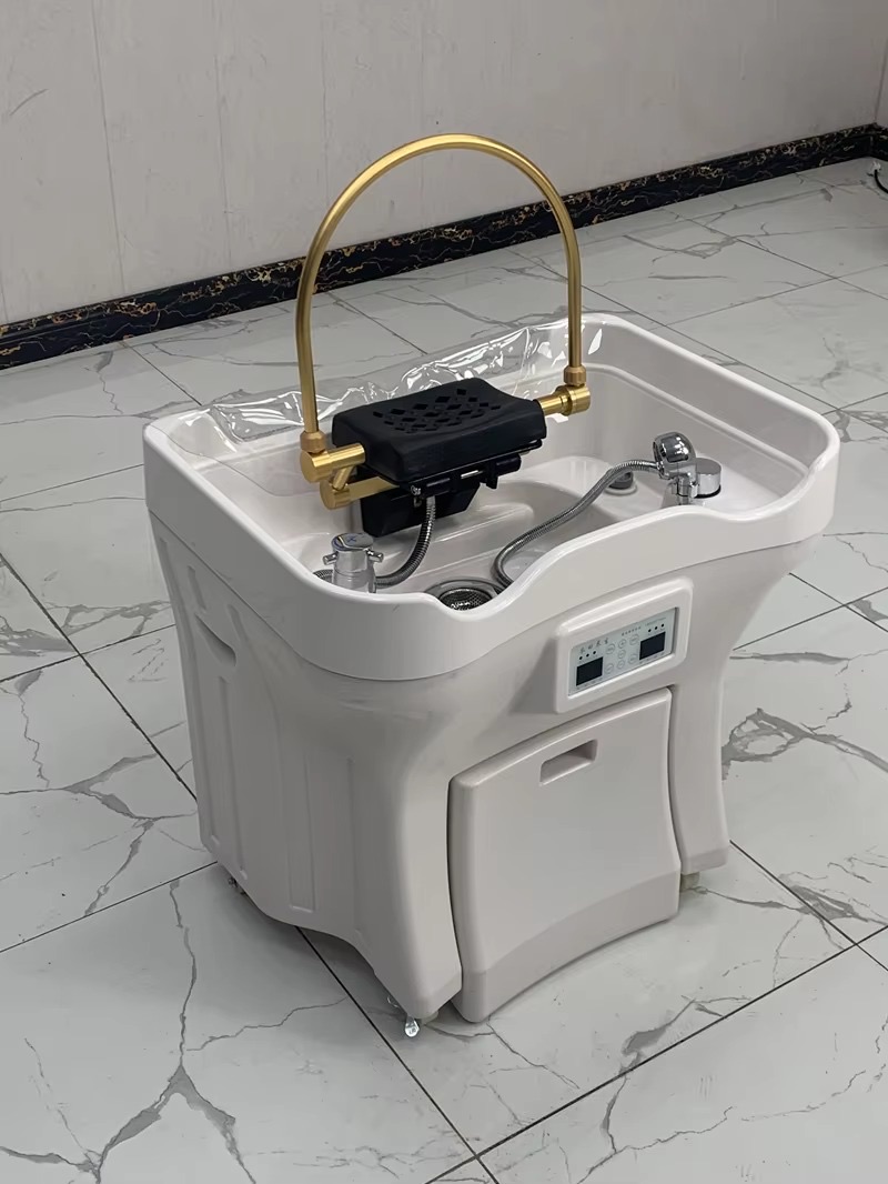 Modern Design New Model Portable Shampoo Basin Salon Hair Wash Sink with Water Tank for Smart Home Use