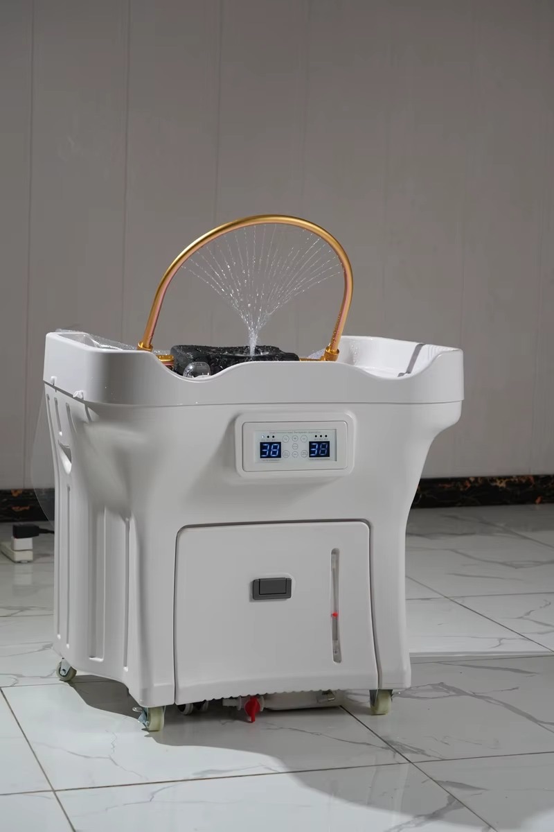 Portable Shampoo Basin Salon Furniture Head Spa Adjustable Height Massage Washing Hair Bowl Sink for Beauty Salons