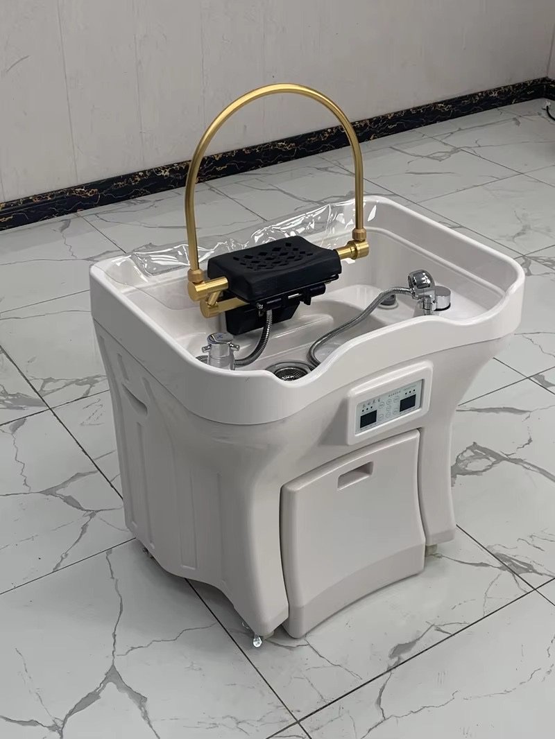 Modern Design New Model Portable Shampoo Basin Salon Hair Wash Sink with Water Tank for Smart Home Use