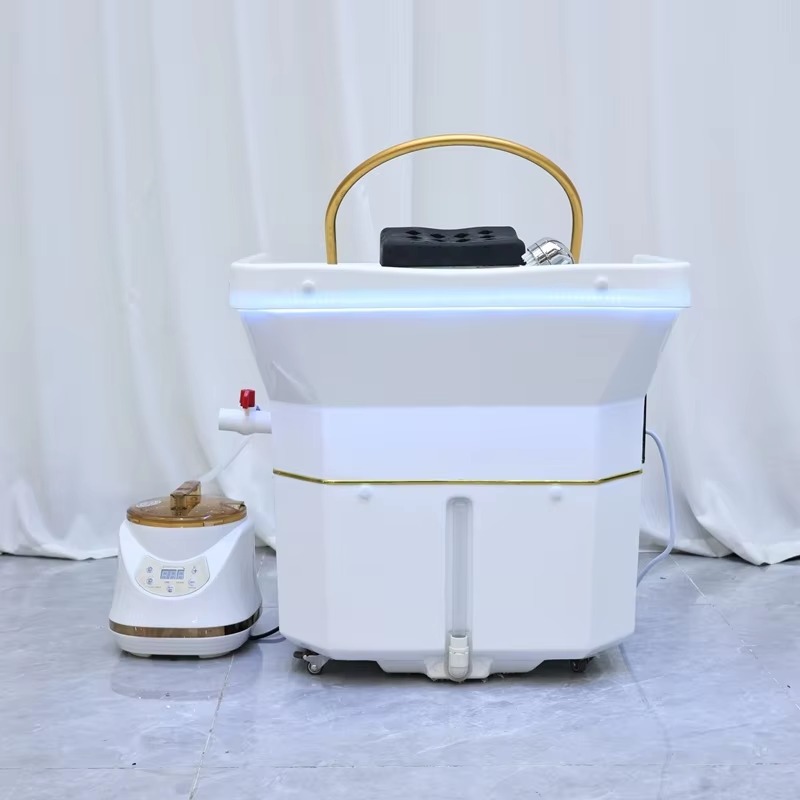 Barbershop Head Spa Equipment Portable Salon Hair Washing Sink Head Basin Hairdressers Shampoo Wash Basin