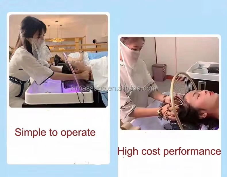 Modern Custom Salon Furniture Electric Salon Thai Massage Hair Wash Water Therapy Bed Japanese Head Spa Shampoo  Bowl Bed
