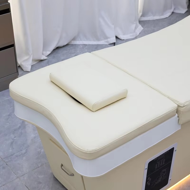 Modern Design Ergonomic Japanese Head Spa Thai Massage Bed with Durable Curved Basin for Salon