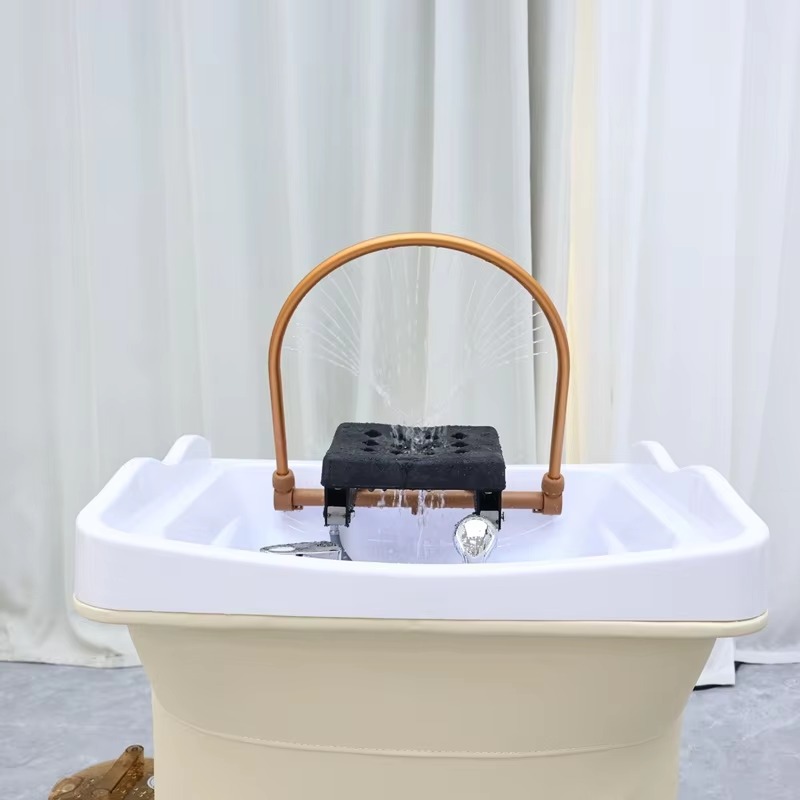 Hair Spa Equipment Head Spa Shampoo Basin Set Massage Multifunctional Fumigable Hydrotherapy Circulating Shampoo Sink