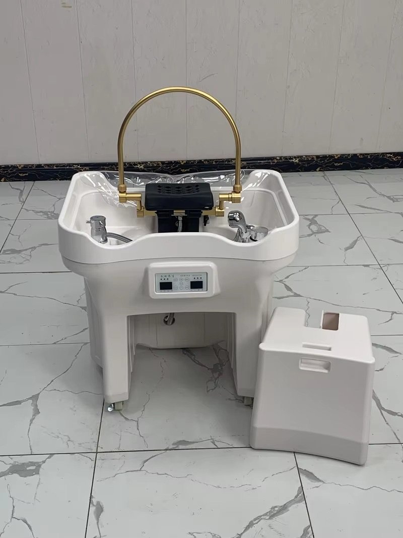 Modern Design New Model Portable Shampoo Basin Salon Hair Wash Sink with Water Tank for Smart Home Use