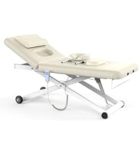 3 Motor Electric Esthetician Bed, Fully Electric Facial Chair with Adjustable Height, Backrest and Footrest, Spa Chair with Armrest & Heavy Duty Base, PU Leather for Spa, Tattoo, Eyelash and So On
