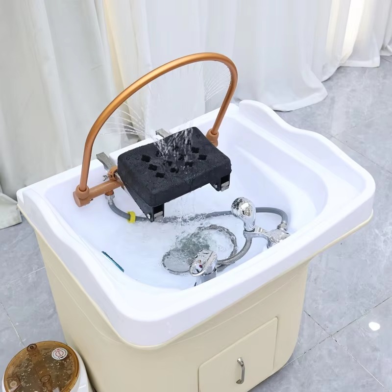 Wholesale Portable Head Massage Spa Sink Head Spa Equipment Shampoo Bowl and Chair Basin Hair Wash Hair Basin for Salon Use