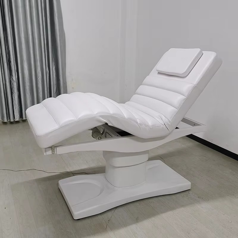 High End Beauty Salon Furniture White Massage Table and Bed Modern Luxury 3 Motors Electric Cosmetic Facial Spa Lash Bed
