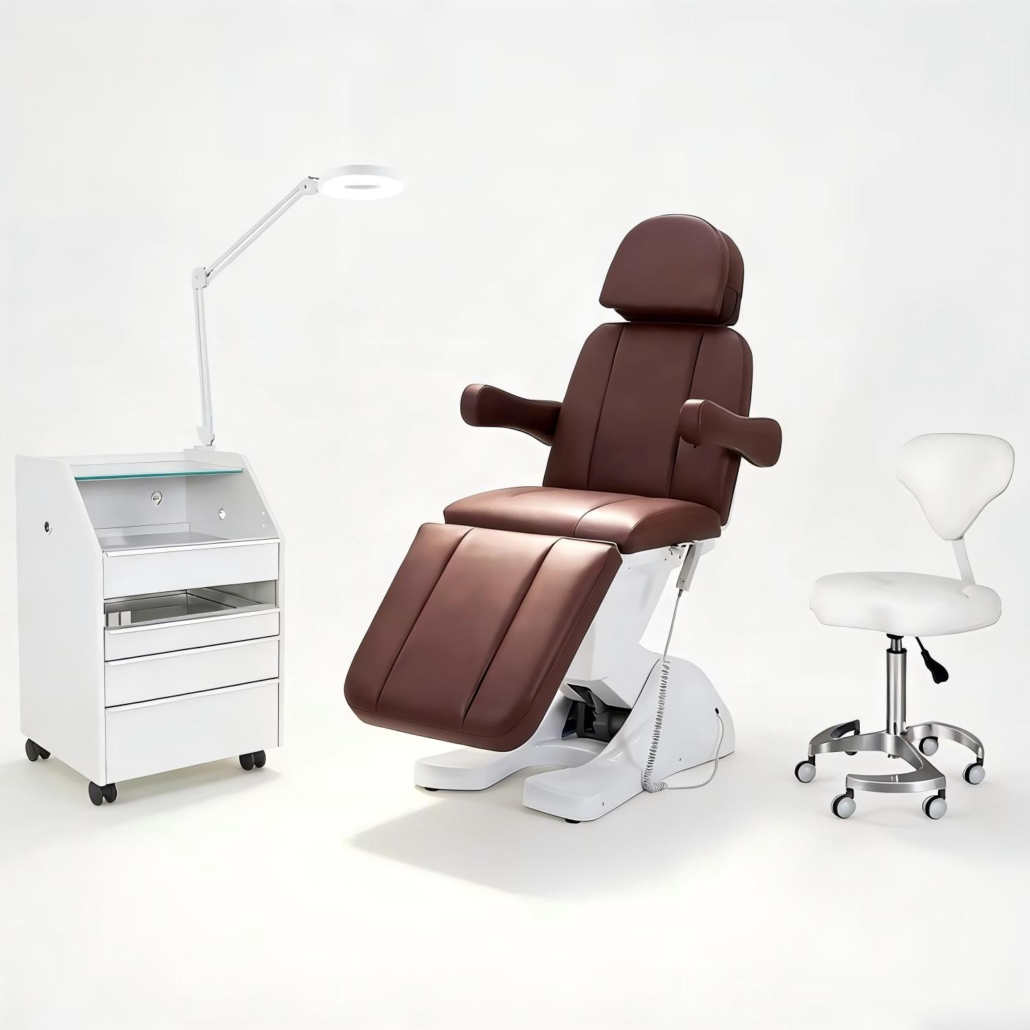 Manufacturer Luxury Fashion PU Leather Electric Facial Chair Beauty Be... - Tattoo Bed | Nova Spa Equipment