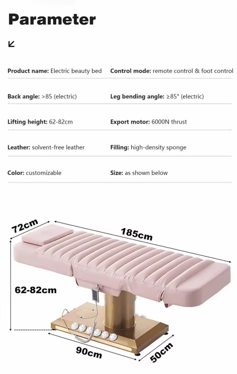 custom color luxury spa bed best price facial bed beauty for Eyelash Extensions Facials and Waxing Beauty Bed