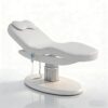 White Leather Massage Table Foot Control 3 Motors Electric Therapy Cos... - Massage Bed | Nova Spa Equipment
