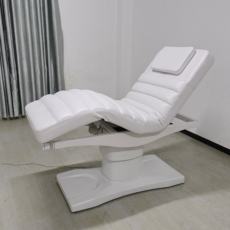 Arrival Beauty Salon Furniture White Cosmetic Lash Facial Spa Bed 3 Mo... - Massage Bed | Nova Spa Equipment
