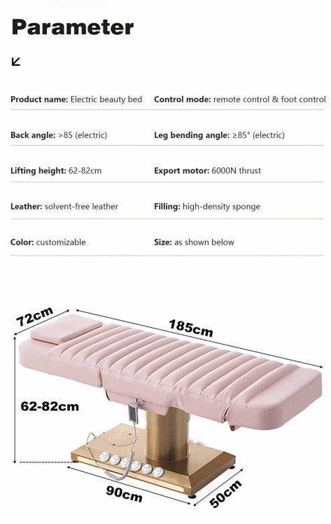 custom color luxury spa bed best price facial bed beauty for Eyelash E... - Lash & Nail Bed | Nova Spa Equipment