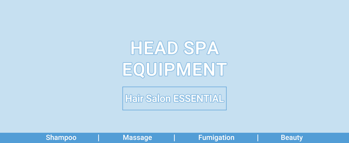 Head Spa Bed Head Spa Equipment with Steamer & Water Circulation System, Shampoo Bed Scalp Care Massage Table for Barbershop, Salon Station, Massage Parlor