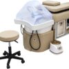 Head spa bed with U-shape water massage shampoo backwash unit