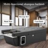 Massage bed with shampoo bowl, professional head spa and backwash station