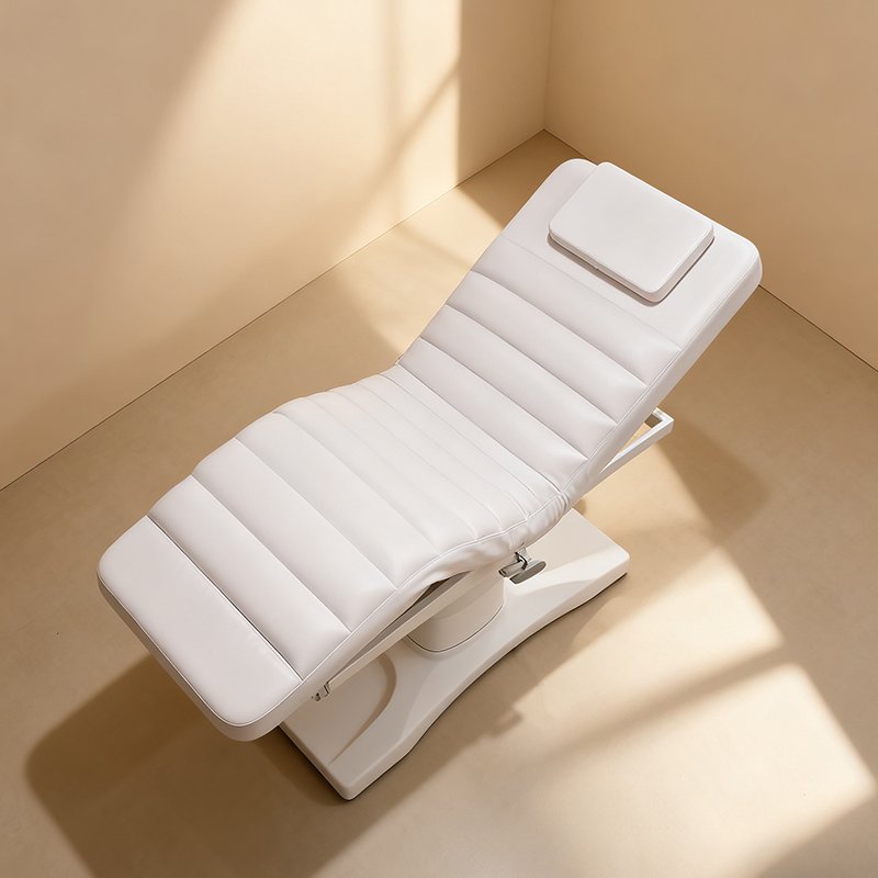 Beauty Salon Furniture White Massage Table and Bed Modern Luxury 3 Mot... - Massage Bed | Nova Spa Equipment