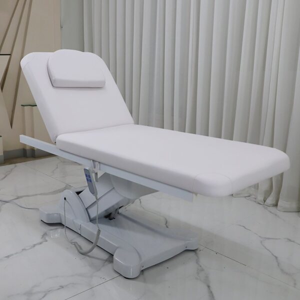2-85-1.jpg Massage Table Modern 2 Motors White Leather Salon Facial Spa Bed Luxur... - Massage Bed | Nova Spa Equipment