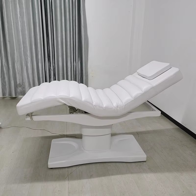 New Arrival Beauty Salon Furniture White Cosmetic Lash Facial Spa Bed 3 Motors Electric Adjustable Massage Bed