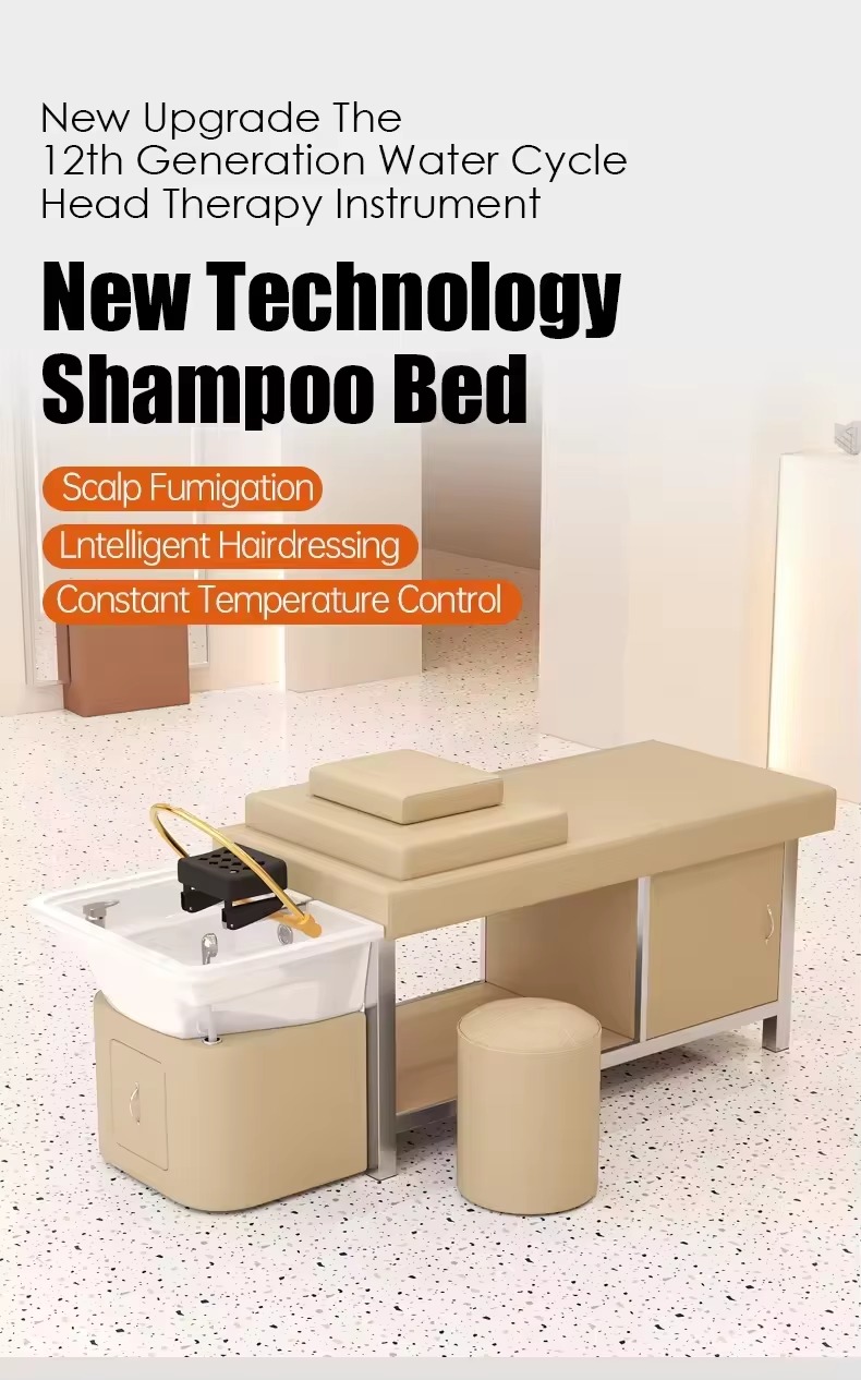 Salon Furniture Professional Head Spa Bed Washing Basin Shampoo Beds Multifunctional Thai Shampoo Bed