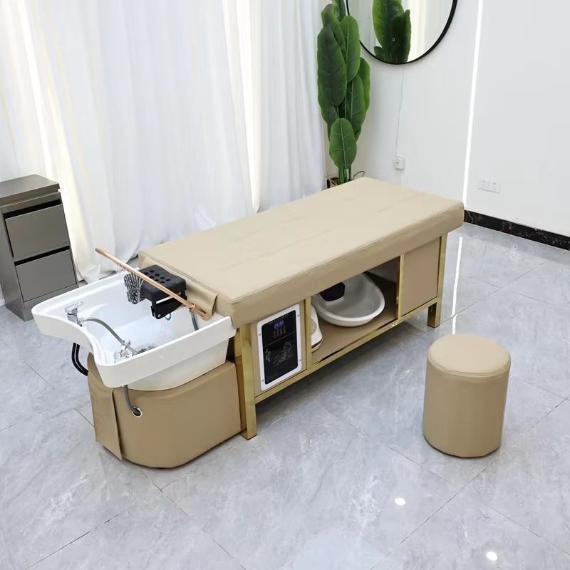 Luxury Electric Spa Head Water Therapy Shampoo Bed Spa Hair Washing Basin Massage Japanese Head Spa Bed