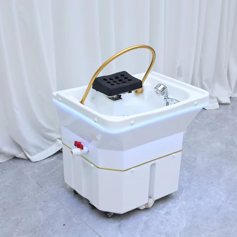 Barbershop Head Spa Equipment Portable Salon Hair Washing Sink Head Basin Hairdressers Shampoo Wash Basin