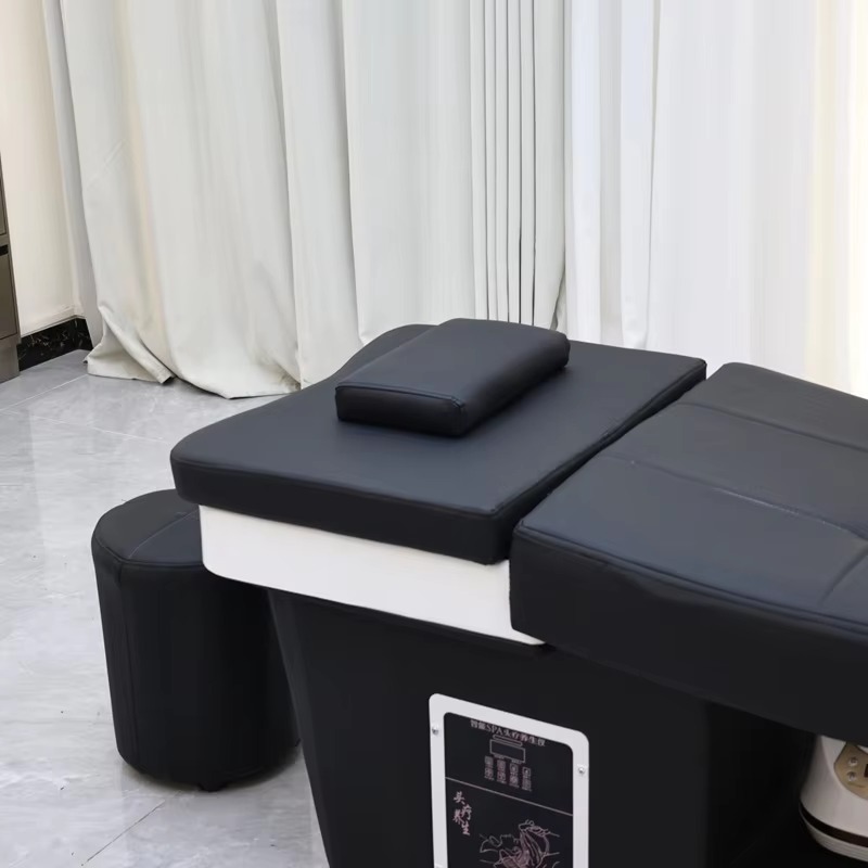 Japanese Head Spa Bed Hair Wash Basin Treatment Head Spa LED Saloon Hair Washing Basin Equipment Shampoo Bed