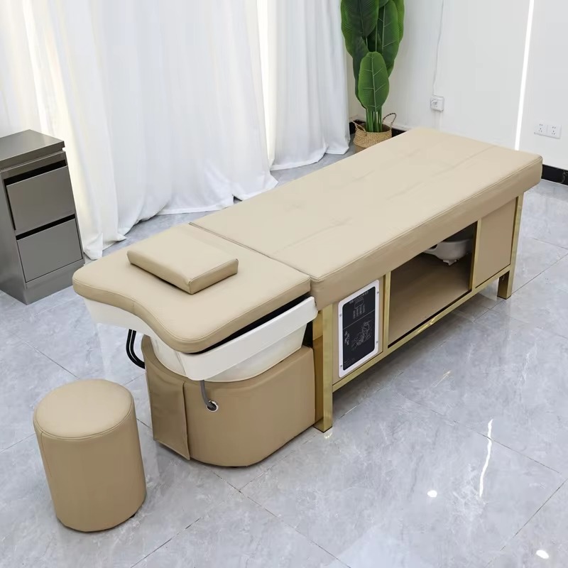 Professional Modern Thai Shampoo Bed Salon Furniture Head Spa Washing Basin With Water Circulation Hair Salon Furniture