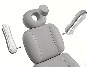 Oakvera Fully Electric Massage Table with 3 Motors, Professional Esthetician Bed with LED Light, Height, Length & Angle Adjustable Beauty Spa Bed for Facial & Medical, Stool Included, Grey